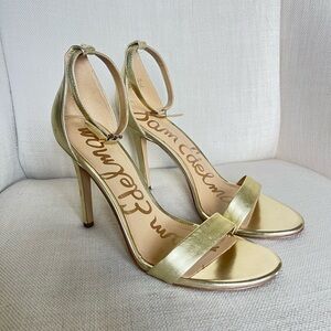 Sam Edelman Amee gold heels 9.5